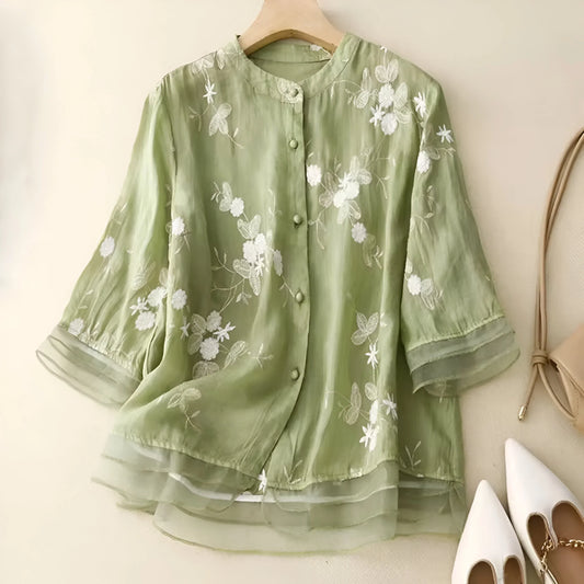 ELIANA I STYLISH FLORAL BLOUSE