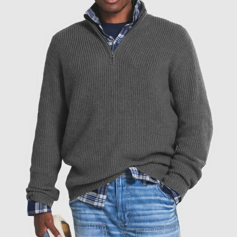 Bradley | Knitted Jumper with Zip