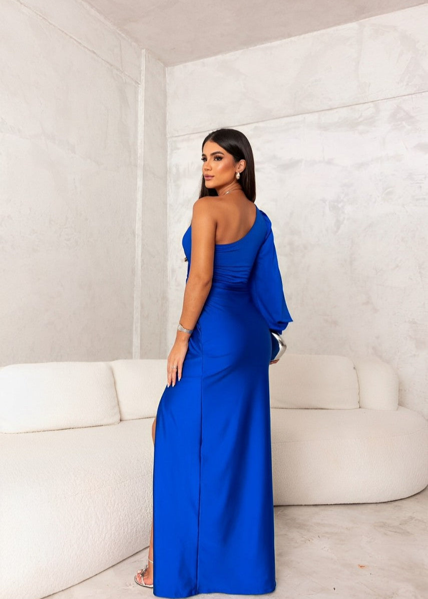 SHIRA I ELEGANT DRESS WITH SLIT