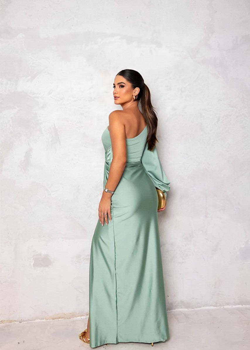 SHIRA I ELEGANT DRESS WITH SLIT