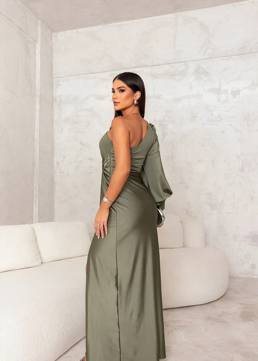 SHIRA I ELEGANT DRESS WITH SLIT